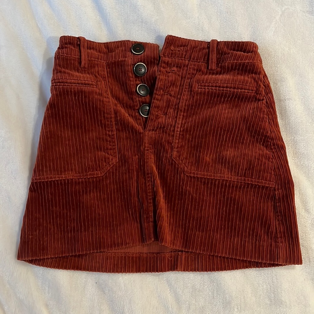 Zara corduroy mini skirt